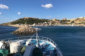 Einfahrt in den Hafen von Gozo