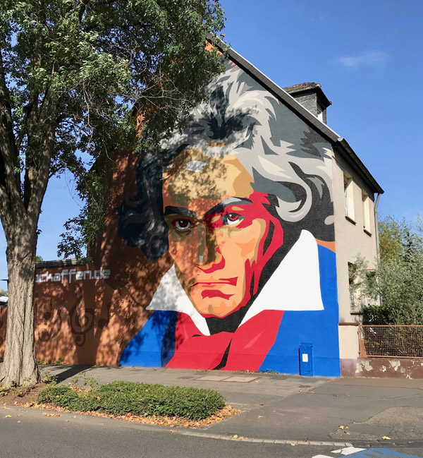 Streetart in Bonn: Portrait Beethoven